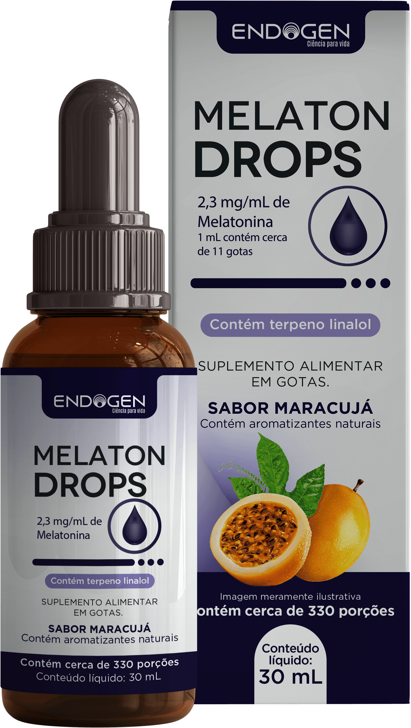 Melaton Drops caixa e frasco