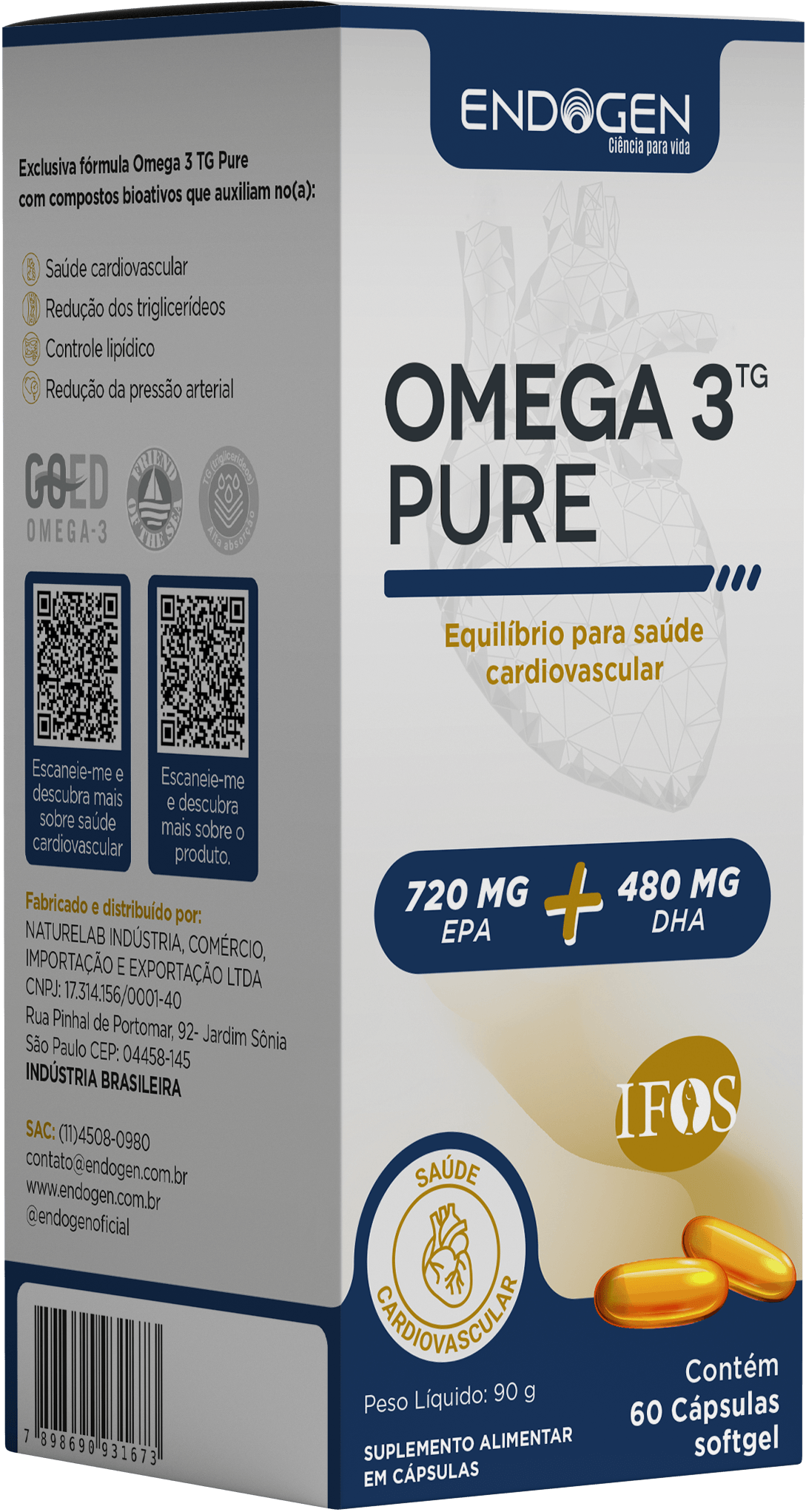 Caixa Omega 3 TG Pure
